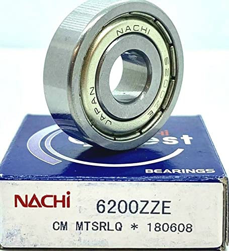 6200 ZZ Nachi Bearing Japan 10X30X9mm 6200-ZZ Double Shielded